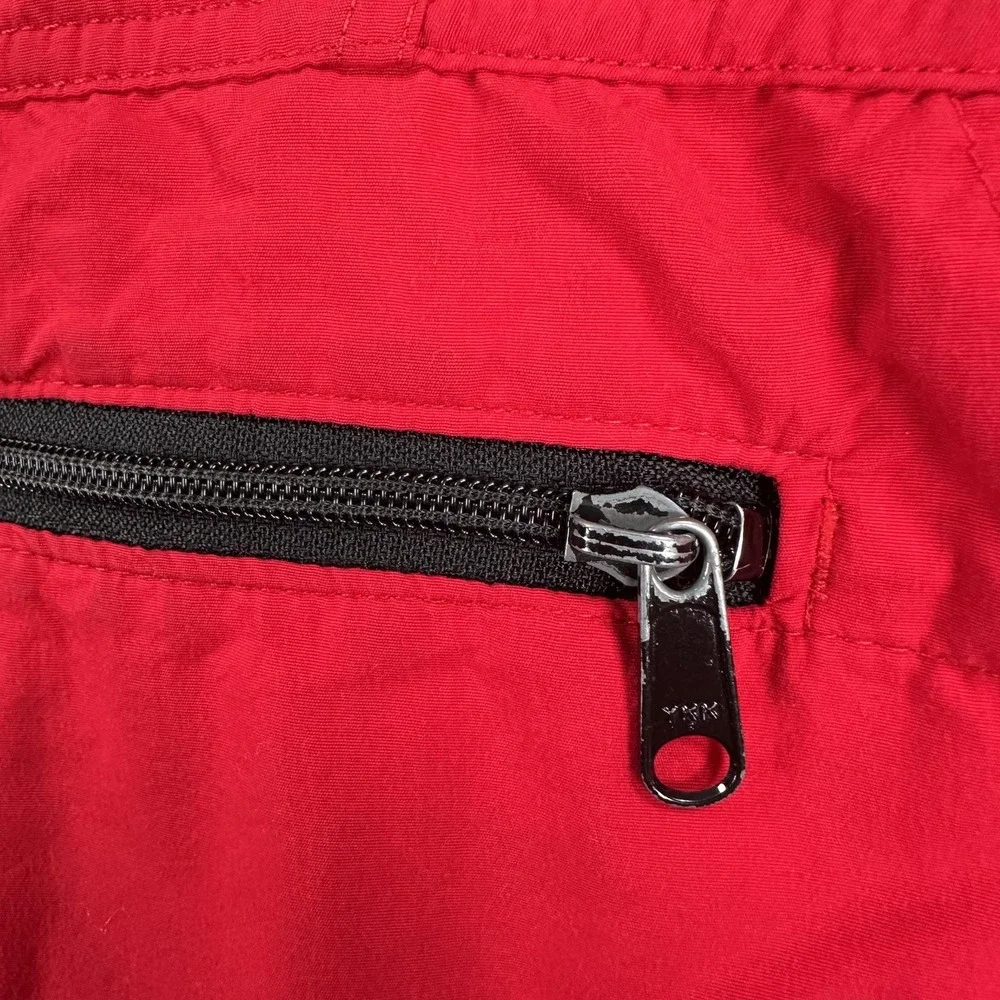 Vintage LL Bean Anorak Pullover Jacket Mens Medium Red Hooded Thinsulate USA 90s